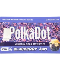 Polkadot Blueberry Jam Truffles